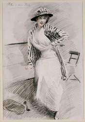 Madame Paris Seated on a Banquette