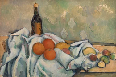 Bottle and Fruits