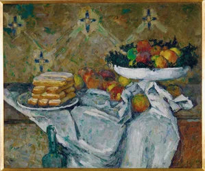 Fruit Bowl and Plate of Biscuits