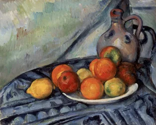 Fruit and a Jug on a Table