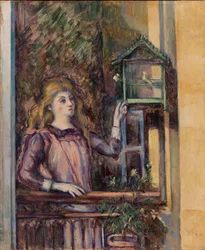 Girl with Birdcage