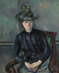 Madame Cezanne with Green Hat