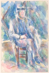 Man Wearing a Straw Hat