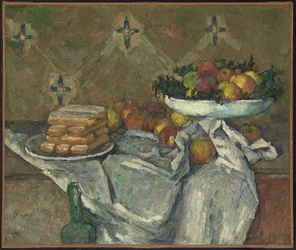 Compotier et assiette de biscuits