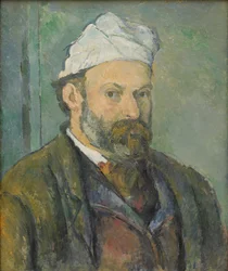 Portrait of the artist in the white cap
