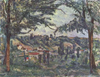 The Hamlet of Pâtis at Pontoise, Framed by Trees