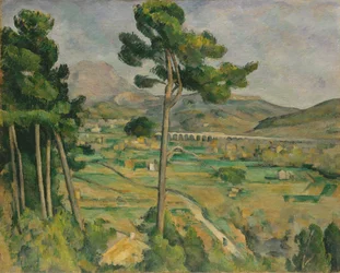 Mont Sainte-Victoire and the Viaduct of the Arc River Valley, 1882-85.