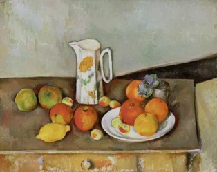 Still Life: Milk Jug and Fruits on a Table