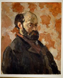 Self-Portrait in Front of a Pink Background