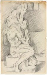 Sketch of Anatomical Sculpture (recto) Sketch of Madame Cézanne (verso)