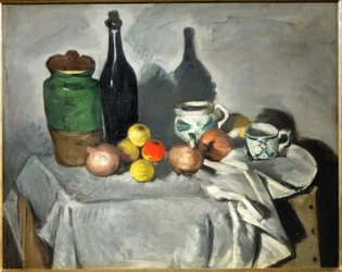 Still Life (Fruits and Dishes)