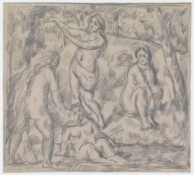 Study of Four Women Bathing