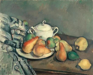 Sugar Bowl, Pears, and Carpet