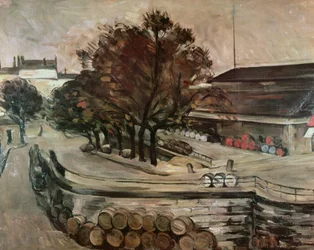 The Halle aux Vins, seen from the rue de Jussieu, 1872