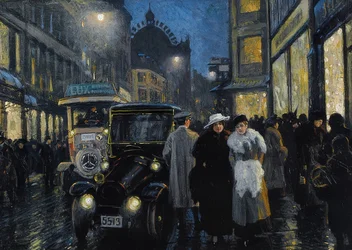 An Evening Walk on the Boulevard
