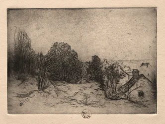 Six Etchings: Vesnots, Auvers on the Oise, 1895