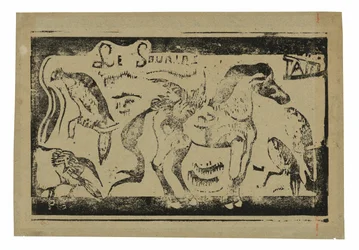 A Horse and Birds, headpiece for Le sourire