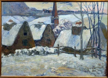 Breton Village Under Snow in 1894