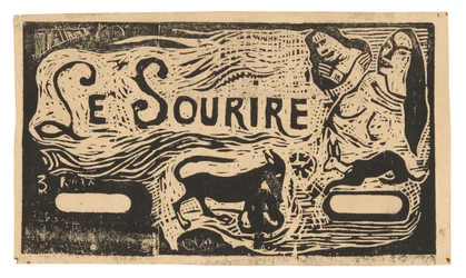 Fox, Busts of Two Women, and a Rabbit, headpiece for Le sourire
