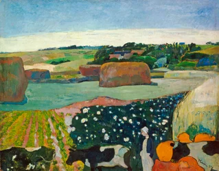 Haystacks in Brittany, 1890
