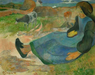 The Cowherd, or Young Breton Woman
