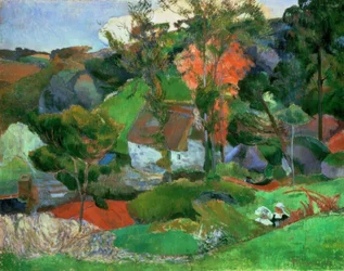 The Woman with the Jug, or Landscape at Pont-Aven