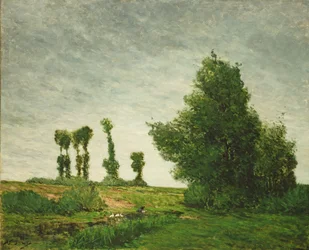 Landscape with Poplars