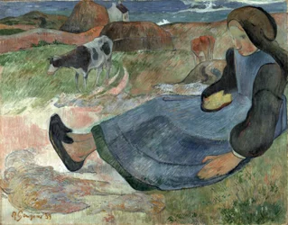 Seated Breton Girl
