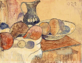 Still life with a Pitcher and Fruit