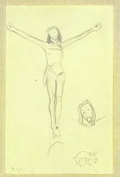 Study for The Yellow Christ, 1889