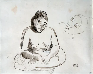Tahitian Woman Sitting