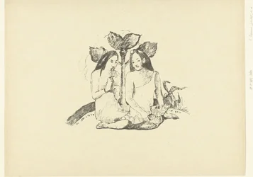 Two seated Maori women (series title: The Trial)