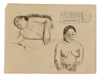 Two Tahitian Women and a Marquesan Earplug
