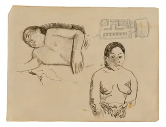 Two Tahitian Women and a Marquesan Earplug