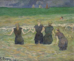 Young Women Bathing