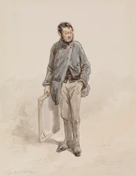 Artist with Canvas