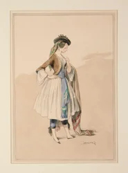 Costume by Gavarni, Executed by Moreau