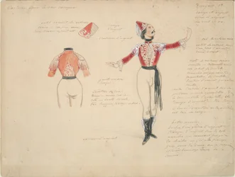 Costume Study for Male Gypsy