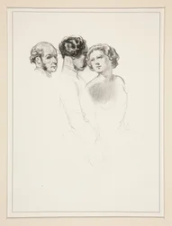 Figure Study; Group of Three Figures