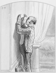 The portrait of the Prima Donna, Plate 4 from Les Toquades