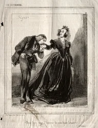 The Actresses: Will you do us the honor of kissing our hand, 1843