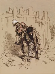 Woman Supporting a Man