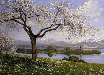 A Bavarian Lake Landscape in Spring