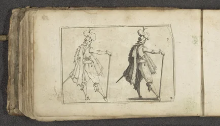 Actor with Plumed Hat, in Duplicate