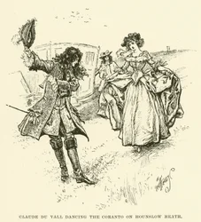 Claude du Vall Dancing the Coranto on Hounslow Heath