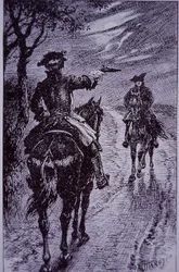 Dick Turpin meeting fellow highwayman Tom King