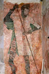 Wall Painting of St George in the Chapel, Farleigh Hungerford Castle, Somerset