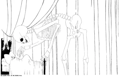 Death Appearing to Kaiser Wilhelm in His Bed