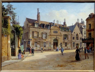 View of the former Pie hospital in the rue Lacepede in Paris