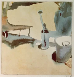 Flower Stand with Watering Can and Bucket